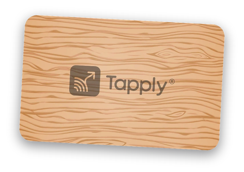 Card Tapply effetto bamboo, finitura legno